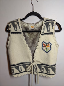 Vintage Wool and Angora Vest