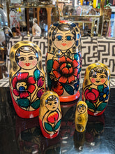 Load image into Gallery viewer, Set of 5 Nested painted Russian Dolls

