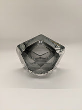 Load image into Gallery viewer, Smoked Grey Murano Glass Diamond Shape Ashtray
