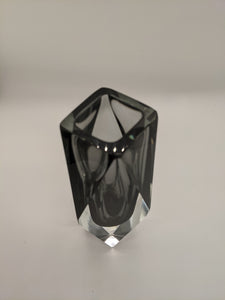 Smoked Grey Murano Glass Vase