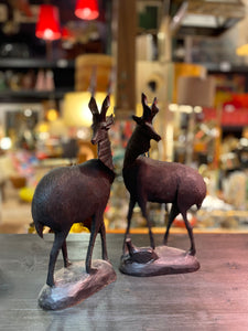 Reserved - Wood Antelope pair